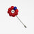 LP1 Red Flower Lapel Pin